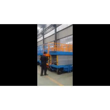 4 m china 2ton load CE mobile towable scissor lift platform/scissor lift for container